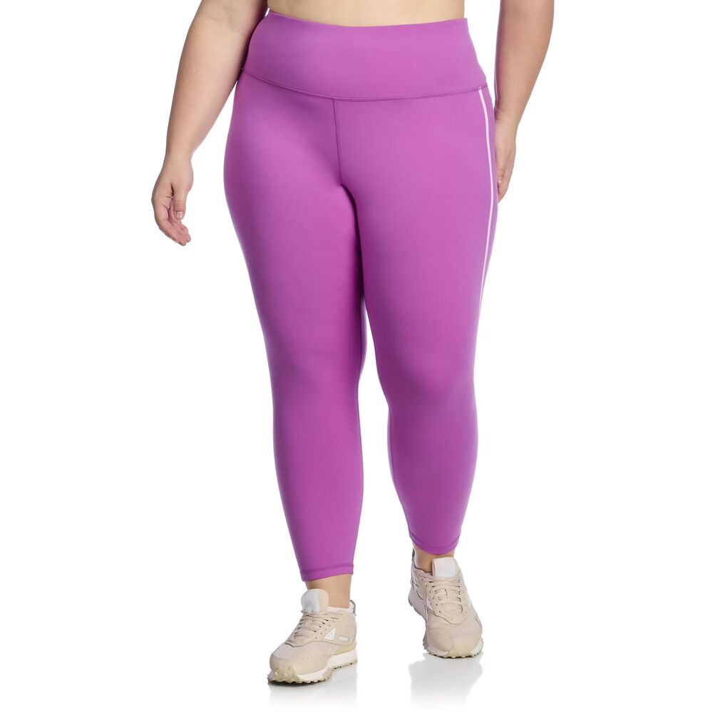 Reebok Women’s Plus On-the-Go High Rise Logo 7/8 Leggings – Size 4X – Orchid